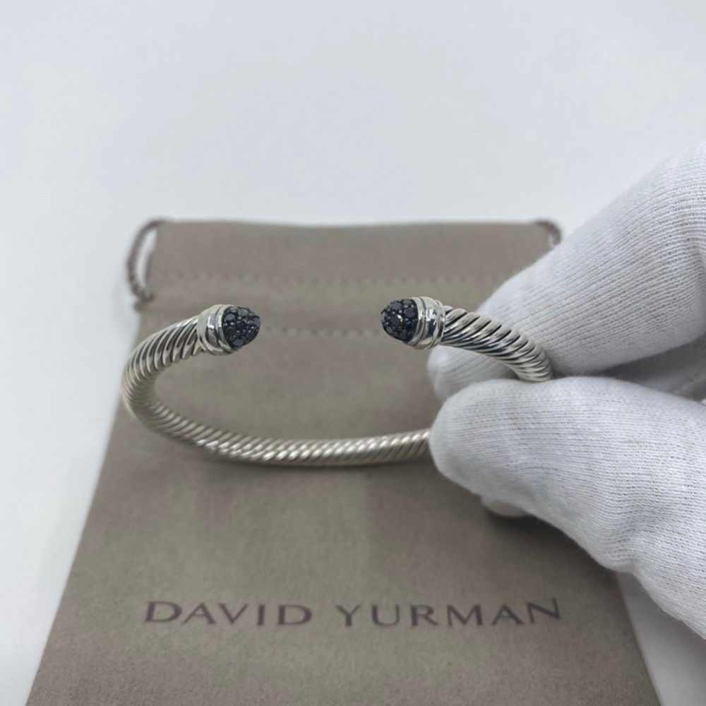 DAVID YURMAN 5MM CABLE CLASSIC BLACK DIAMOND
